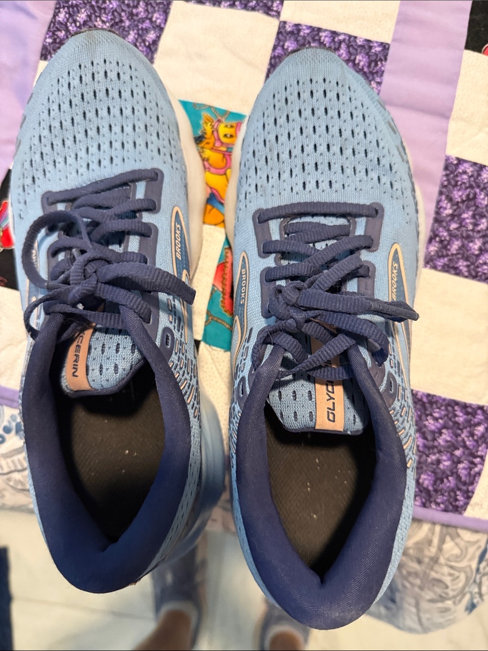 Brooks Light Blue women's  Sneakers with Navy Details - Performance Running Shoe